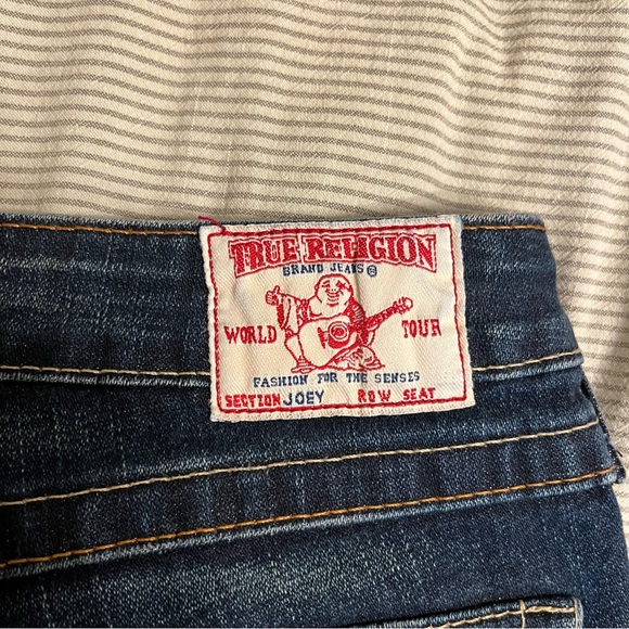 True Religion Dark Blue JOEY Flare Jeans - Picture 3 of 8
